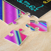 Fun, kleurrijk, Whimsical 43rd Birthday Puzzle Legpuzzel (Zijkant)