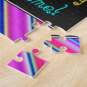 Fun, kleurrijk, Whimsical 64th Birthday Puzzle Legpuzzel (Zijkant)