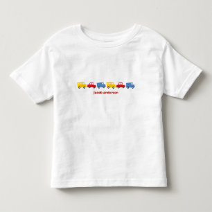 Fun kleurrijke auto bus vrachtwagen cadeau T-shirt