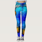 Fun, kleurrijke oceaan, kwal, foto-cirkel, art. leggings (Voorkant)