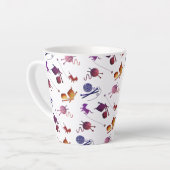 Fun Knitting Pattern Mug For Fiber Artists Latte Mok (Linkerhoek)