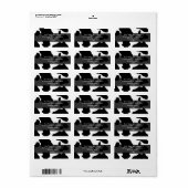 Fun Koe Afdrukken op maat Etiket (Full Sheet)