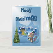 Fun Koe Kerstmis Kaart (Voorkant)