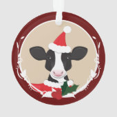 Fun Koe Kerstmis Ornament (achterkant)