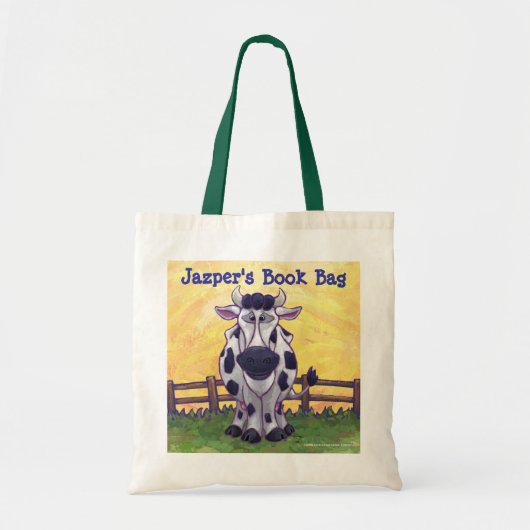 Fun Koe Personali Book Bag Tote Bag (Voorkant)