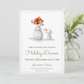 Fun Kom naar oma's Snowman Kerstfeestdag Kaart (Staand voorkant)