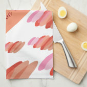 Fun koraalperen moderne handdoeken (Quarter Fold)