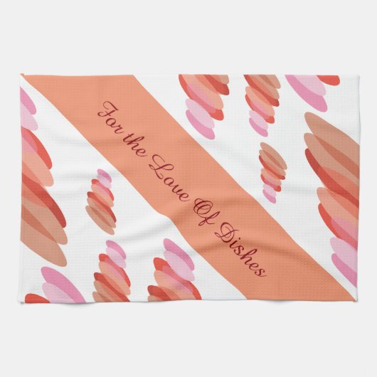 Fun koraalperen moderne handdoeken (Horizontaal)