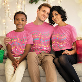 Fun La La Family Bijpassende Kerstmis Crew Shirten T-shirt