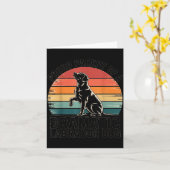 Fun Labrador Drama Dog Pet Lover Parent Mom Dad Bl Kaart (Gele Bloem)