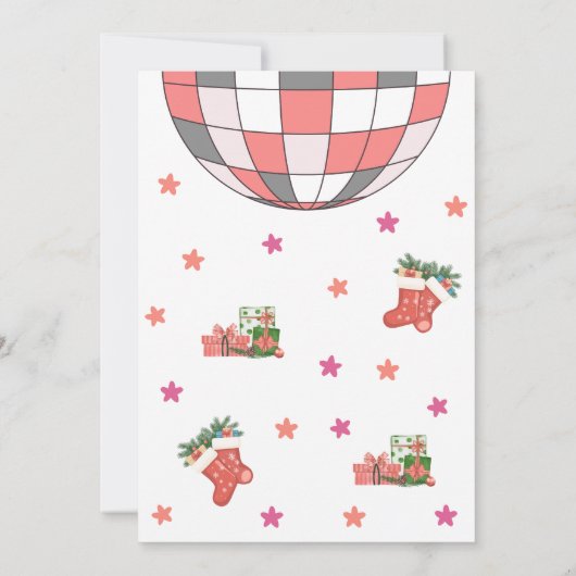 Fun Ladies Night Vriendjes als kerstfeest Kaart (Achterkant)