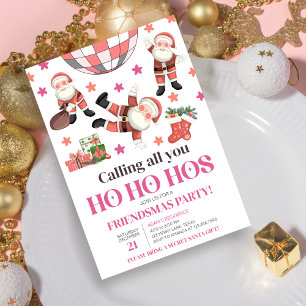 Fun Ladies Night Vriendjes als kerstfeest Kaart