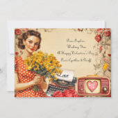 Fun Lady Valentijn Flat Holiday Kaart (Voorkant)