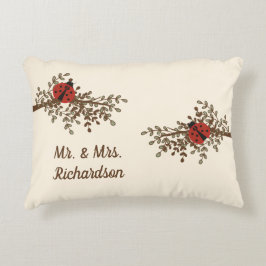 Fun Ladybug Design Accent Kussen