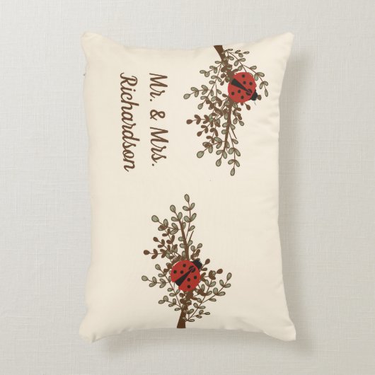 Fun Ladybug Design Accent Kussen (Voorkant(Verticaal))