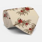 Fun Ladybug-ontwerp Stropdas (Opgerold)