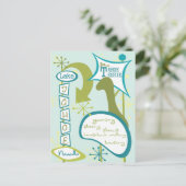 Fun Lake Tahoe Illustratie Briefkaart (Staand voorkant)