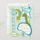 Fun Lake Tahoe Illustratie Briefkaart (Voorkant / Achterkant)