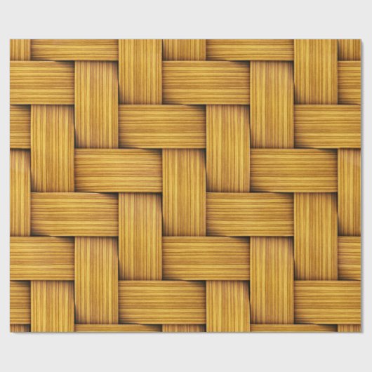 Fun Large Wicker Basket Weave Cadeaupapier (Vlak)