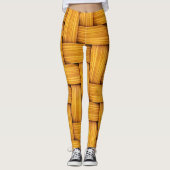 Fun Large Wicker Basket Weave Leggings (Voorkant)