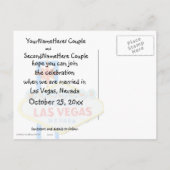 Fun Las Vegas Wedding Save the Date Aankondigingskaart (Achterkant)