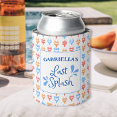 Fun "Last Splash" Thema Gepersonaliseerde vrijgeze Blikjeskoeler