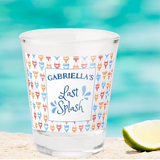 Fun "Last Splash" Thema Gepersonaliseerde vrijgeze Shot Glas