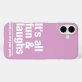 FUN & LAUGHS aangepaste kleur iPhone case-mate Case (Achterkant (horizontaal))