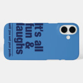 FUN & LAUGHS aangepaste kleur iPhone case-mate Case (Achterkant (horizontaal))
