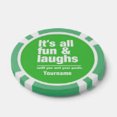 FUN & LAUGHS aangepaste kleur poker chips (Enkel)