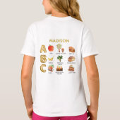 Fun Learning ABC's Apple Banana Carrot Name T-shirt (Achterkant)