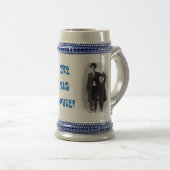 FUN! Legendary Finse GIANT BARTENDER BEER STEIN Bierpul (Voorkant rechts)