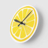 Fun Lemon Citrus Slice Ronde Klok (Hoek)