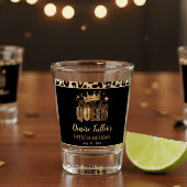 Fun Leopard Birthday Queen Fifty Birthday Shot Glas
