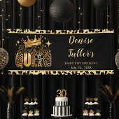 Fun Leopard Birthday Queen Thirty Birthday Spandoek