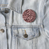 Fun Leopard Print Ronde Button 5,7 Cm (In situ)
