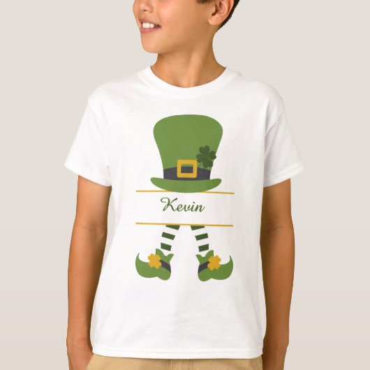 Fun Leprechaun Pet Design  Boy T-shirt (Voorkant)