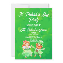 Fun Leprechauns St. Patrick's Day Party Invitation