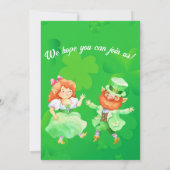 Fun Leprechauns St. Patrick's Day Party Invitation Kaart (Achterkant)