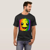 Fun Lesbian Gay Design Rainbow Pumpkin Pride LGBT T-shirt (Voorkant volledig)