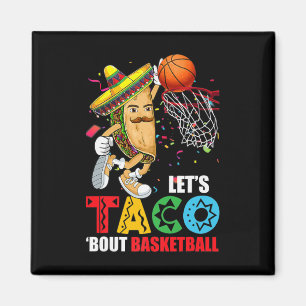 Fun Lets Taco 'Over basketbal Mexico Cinco de May Magneet