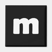 Fun Letter M Groepen Halloween Team Groepen Kostuu Magneet (Voorkant)