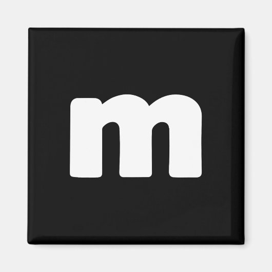 Fun Letter M Groepen Halloween Team Groepen Kostuu Magneet (Voorkant)