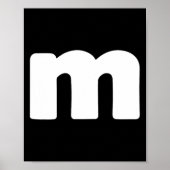 Fun Letter M Groepen Halloween Team Groepen Kostuu Poster (Voorkant)