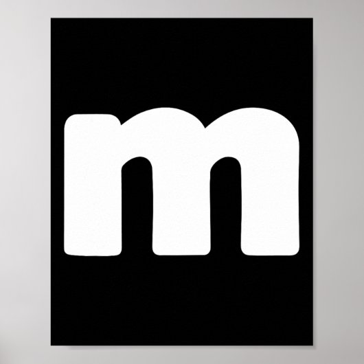 Fun Letter M Groepen Halloween Team Groepen Kostuu Poster (Voorkant)