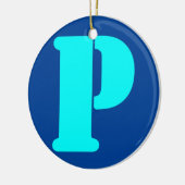 Fun Letter P Alphabet Teacher Kindergarten Keramisch Ornament (Links)