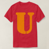Fun Letter U Alphabet leraar Kindergarten Premium T-shirt (Design voorkant)