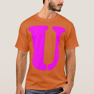 Fun Letter U Alphabet leraar Kindergarten T-Shirt