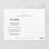 Fun Lettering Wedding Announement Briefkaart (Achterkant)