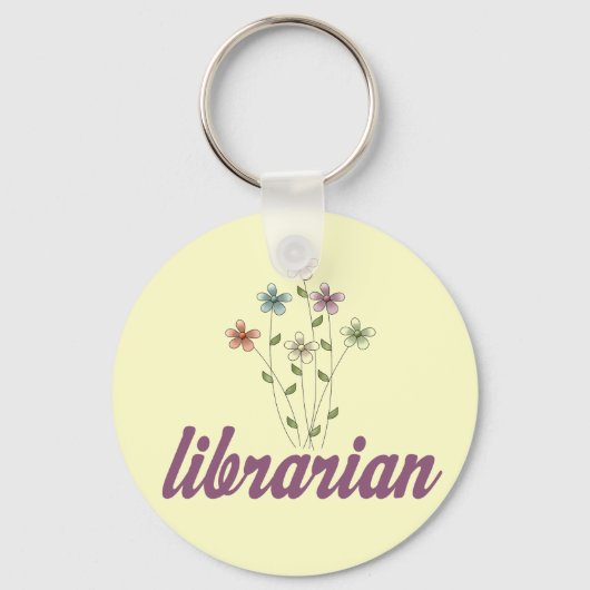 Fun Librarian Sleutelhanger (Voorkant)